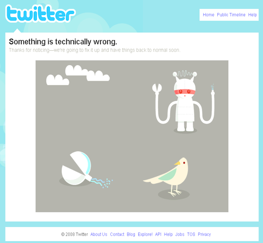 Twitter down again