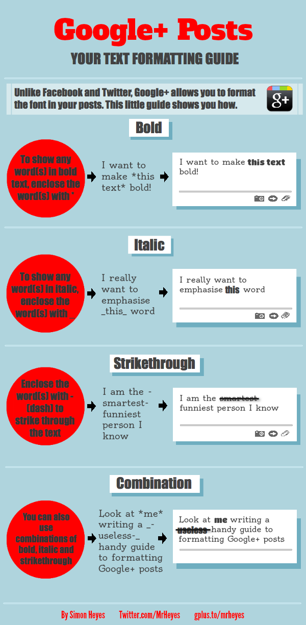 Enhance Your Google+ Posts With Text Formatting