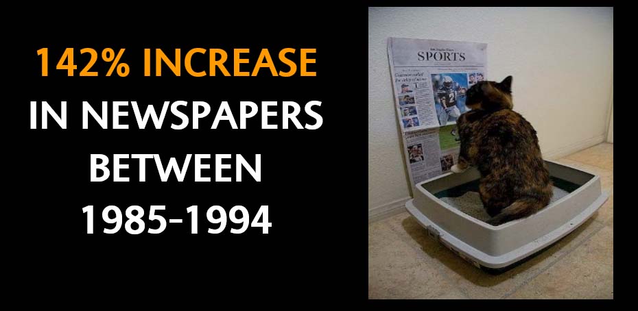 Increase in Newspapers